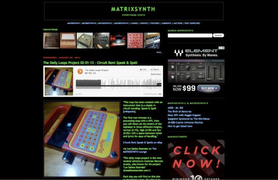 Post Matrixsynth Daily Loops